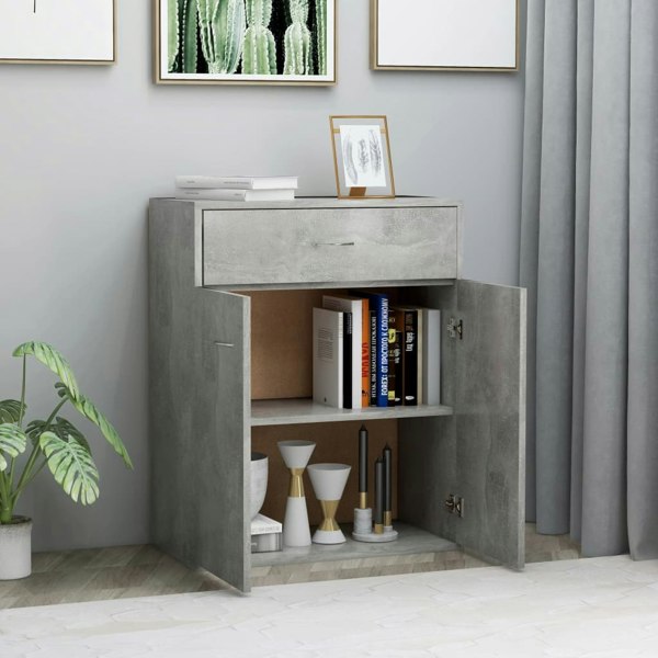 Berkfield Sideboard Concrete Grey 60x30x75 cm Engineered Wood
