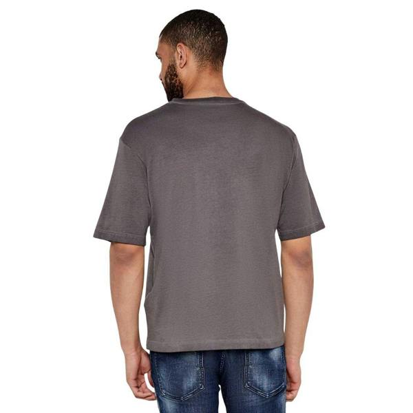 DSquared2 Mens Best Fade Cartoon Logo Loose Fit T-Shirt - Charcoal Grey - 