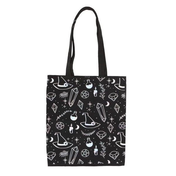 Serano Crystal Witch Print Polycotton Tote Bag