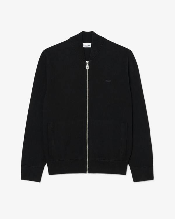 Lacoste Zipped Mens Sweater - Black 031