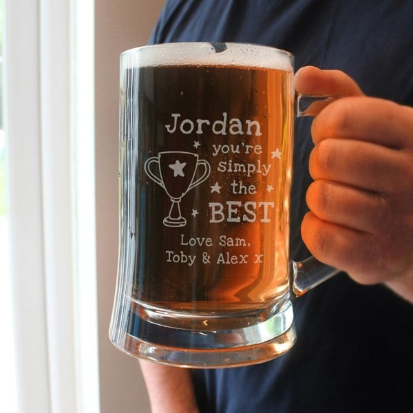 Personalised Memento Company Personalised Simply The Best Pint Tankard