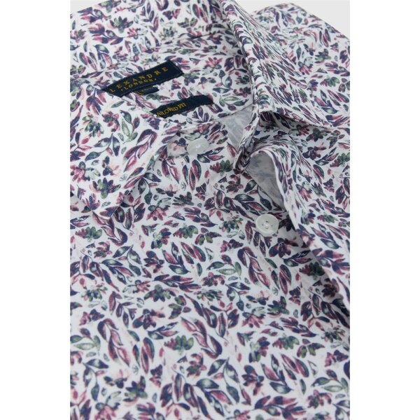 Alexandre Silver Alexandre Tailored Mauve Thyme Floral Printed Shirt