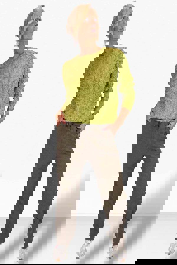 Paulo Due Womens Elastic Waist Corduroy Trousers