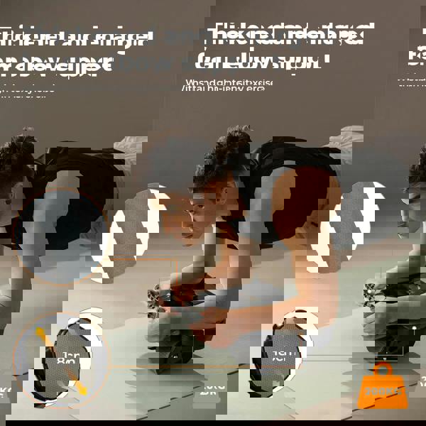 Centra Healthy Belly Wheel Auto Rebound Ab Roller 4 Wheel Soft Elbow Knee Pads