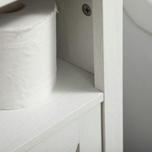 Wyld Haus Venole  White Under Sink Vanity Storage Cabinet With Double Doors And Internal Shelving 60x30x60cm