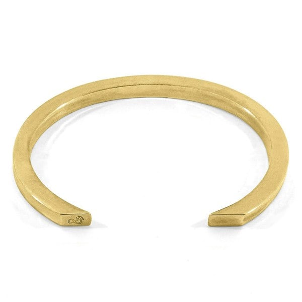 Anchor & Crew Cason Square Maxi Wayfarer 9ct Yellow Gold Bangle