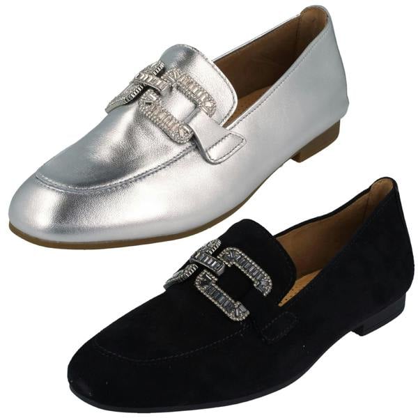 Gabor Ladies Gabor Smart Casual Loafer With Decorative Chain Detail 65.210