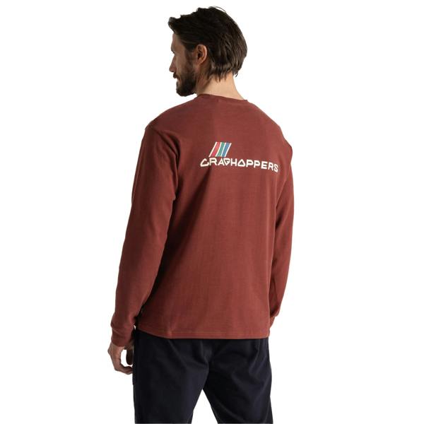Craghoppers Mens Dillisk II Long-Sleeved T-Shirt - Axinite Red - 