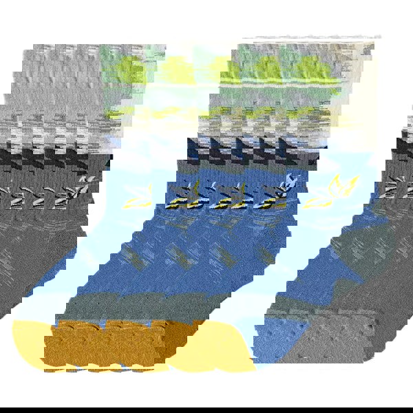 Anyfootwear 5 Pairs Size 5-9 of Fashion Long Sock Cartoon Personalized Creative Nature Fish Tail For Men Woman Foot Cold Winter Warm Comfortable