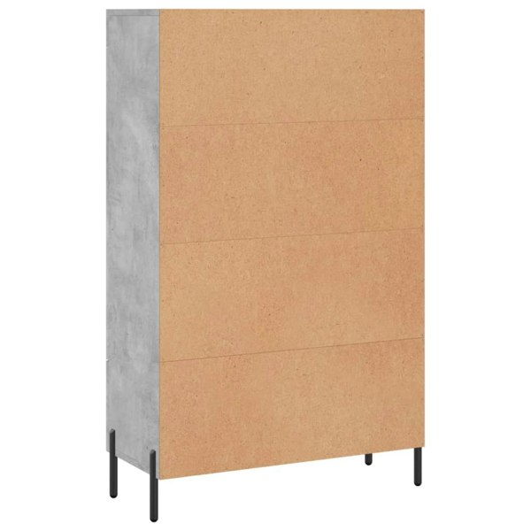 Berkfield Highboard Concrete Grey 69.5x31x115 cm Engineered Wood