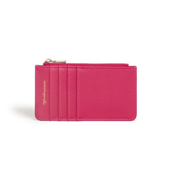 LaBante London Cruelty Free & Sustainable Willow Fuchsia Sleek Coin and Card Holder Wallet