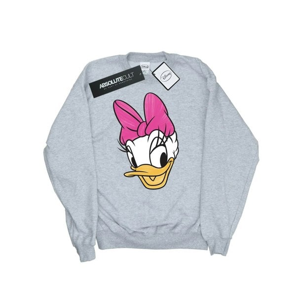 Disney Girls Daisy Duck Head Painted Sweatshirt - Sports Grey