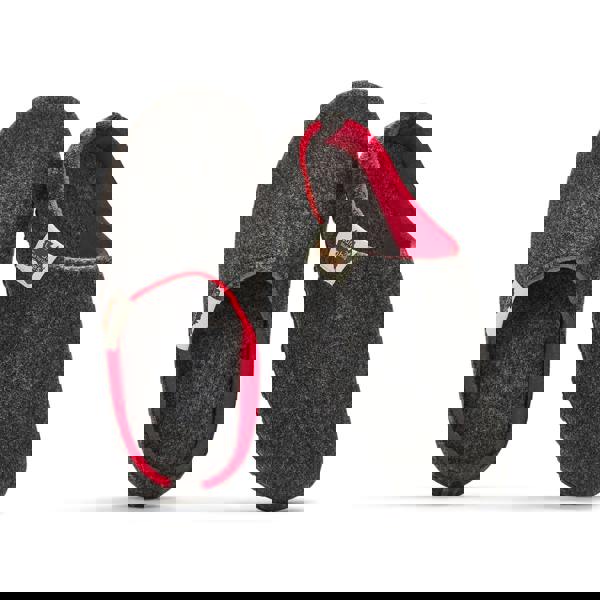 Gumbies Outback Men's Slippers - Charcoal & Red