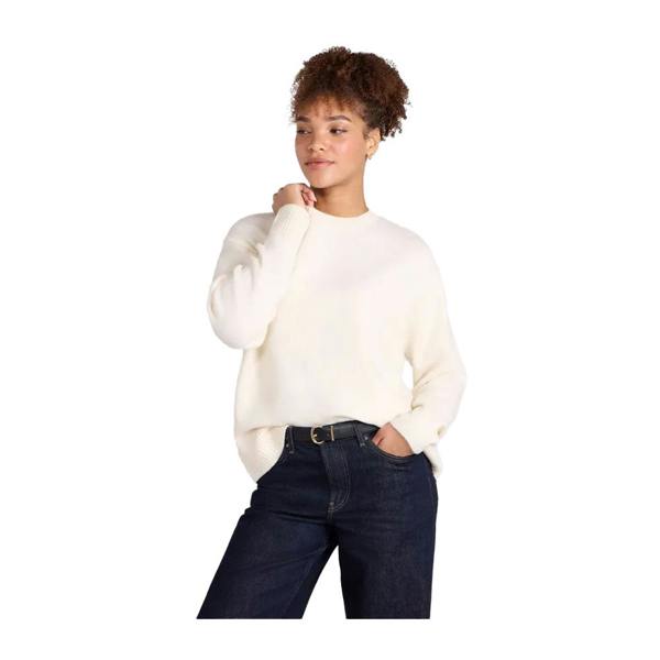 Animal Womens/Ladies Fluffy Jumper - Light Beige - 