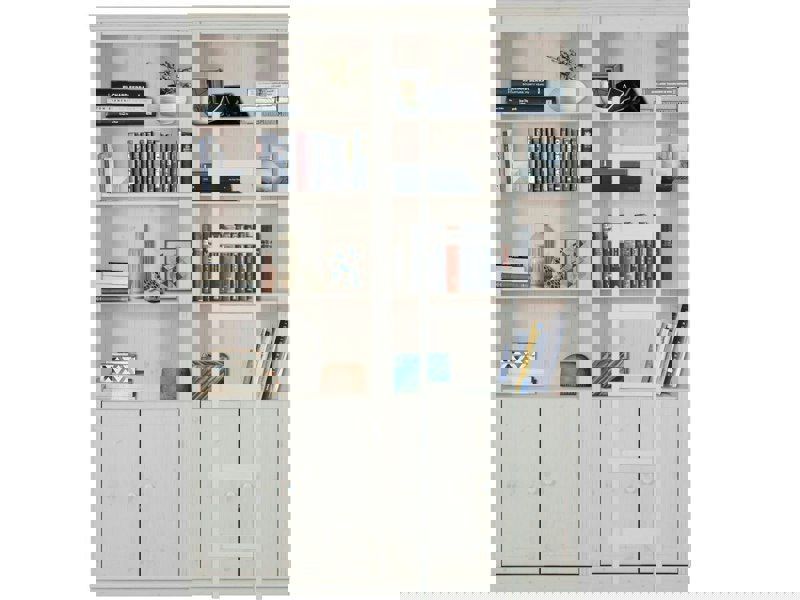 Dorel Home Anita Wall Unit G in White Lacquer