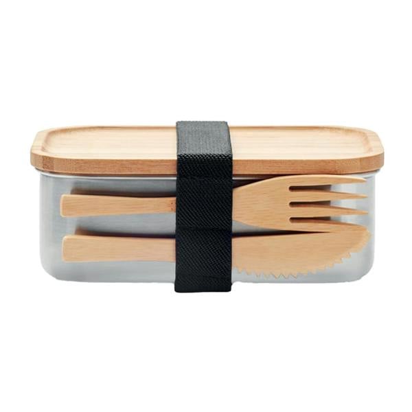 MidOcean Savanna Stainless Steel Lunch Box - Wood - 