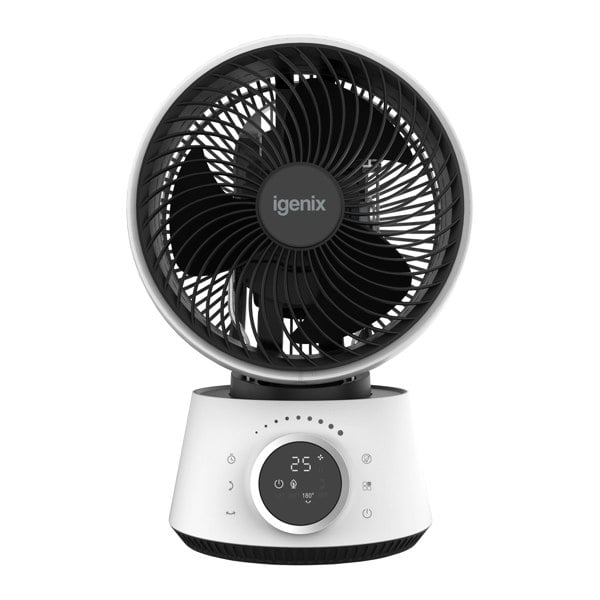 igenix Digital Air Circulator Turbo Fan, 9 Inch, White
