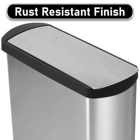 SupaWash Pro-Kleen Kitchen Toilet Bin 16L With Inner Bucket, Smudge Resistant Brushed Stainless Steel With Soft-Close Lid