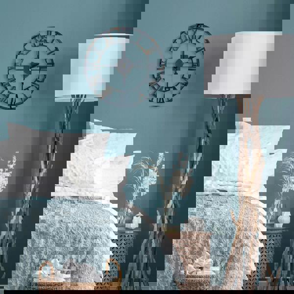 WALPLUS WC2147 - Vintage Rustic Roman Iron Wall Clock - 43 cm / 17 in