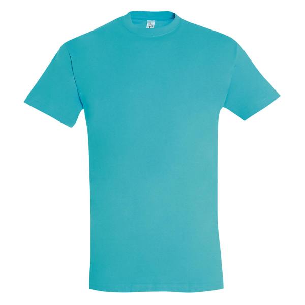 SOLS Mens Imperial Heavyweight Short Sleeve T-Shirt - Blue Atoll