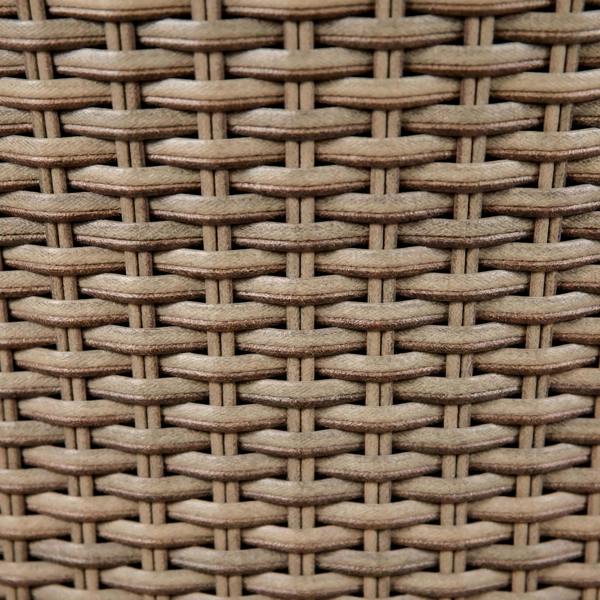 Dellonda Chester Rattan Wicker Garden Dining Chairs with Cushion, Brown - DG64