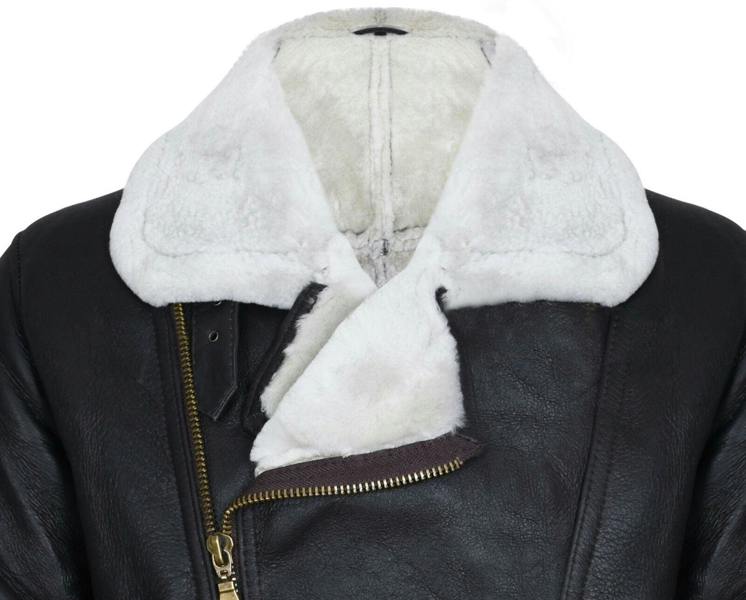 Infinity Leather Mens Sheepskin Leather WW2 Bomber Jacket-Tucson