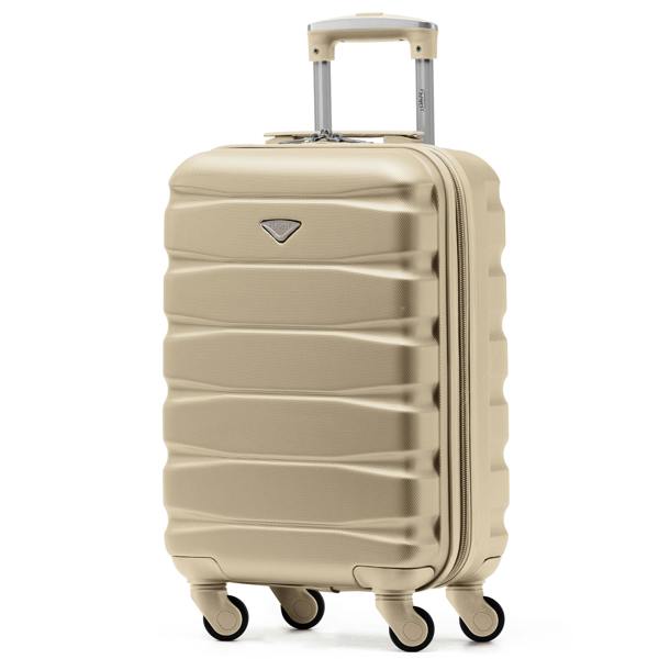 Flight Knight 55x35x20cm Cabin Carry Bag Hard Shell Suitcase 100+ Airline Approved