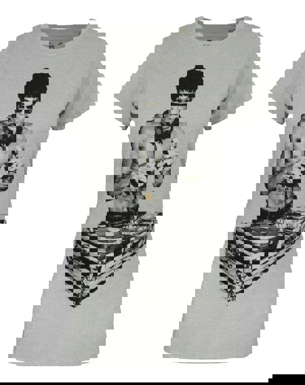 Bruce Lee Womens Grey Character Short Sleeved T-Shirt