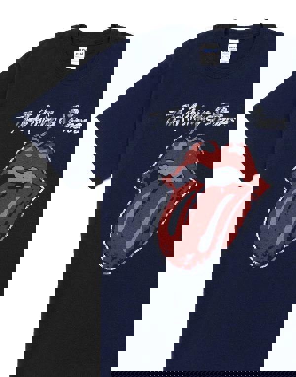 The Rolling Stones Mens Blue Short Sleeved T-Shirt