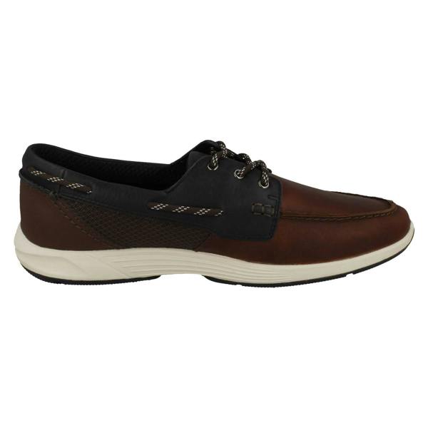 Clarks Mens Clarks Innovative Rock Soled Lace Up Deck Shoes ATL Sail Go