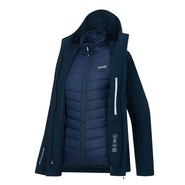 Regatta Womens/Ladies Wentwood 3 in 1 Jacket - Navy - 