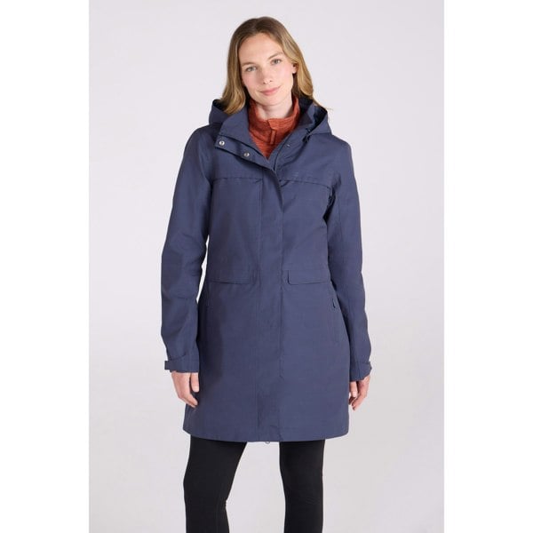 Mountain Warehouse Womens Cloudburst Textured Waterproof Jacket - Navy