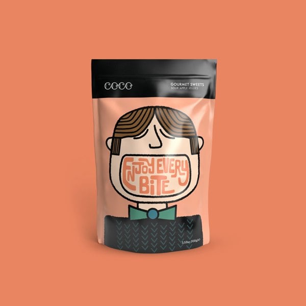 Coco Sour Apple Sweets 100G