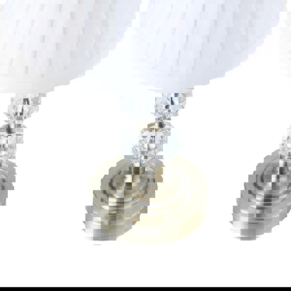 Contemporary Antique Brass Power Saving and Eco Friendly LED Touch Table Lamp Image 3