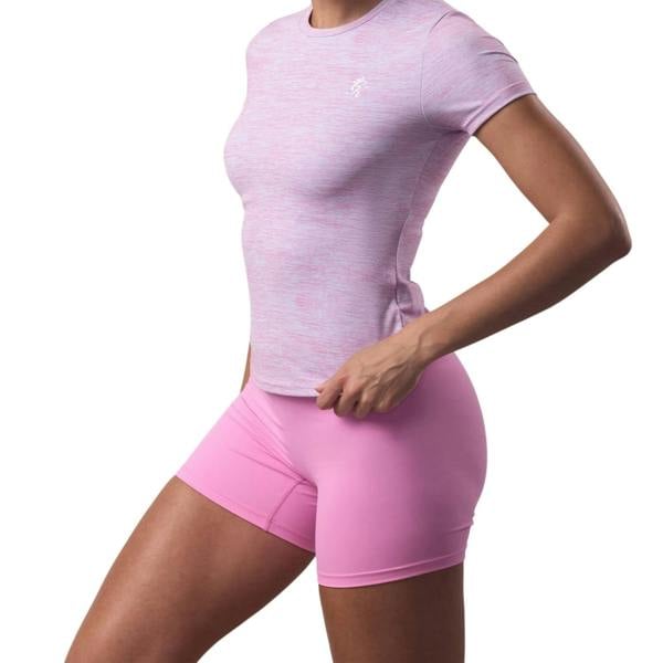 Gym King Womens/Ladies 365 Crew Neck Regular T-Shirt - Pink - 