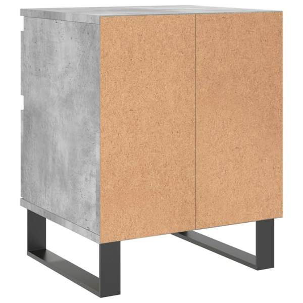 Berkfield Bedside Cabinet Concrete Grey 40x35x50 cm Engineered Wood