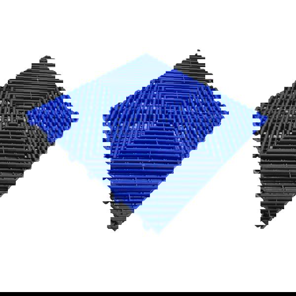 Nicoman Modular Interlocking Ribbed & Solid Garage Floor Tiles