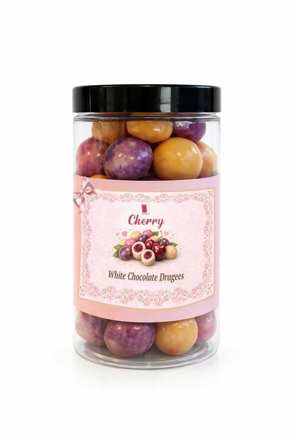 Rita Farhi White Chocolate Coated Cherry, Palm Oil Free, 215g