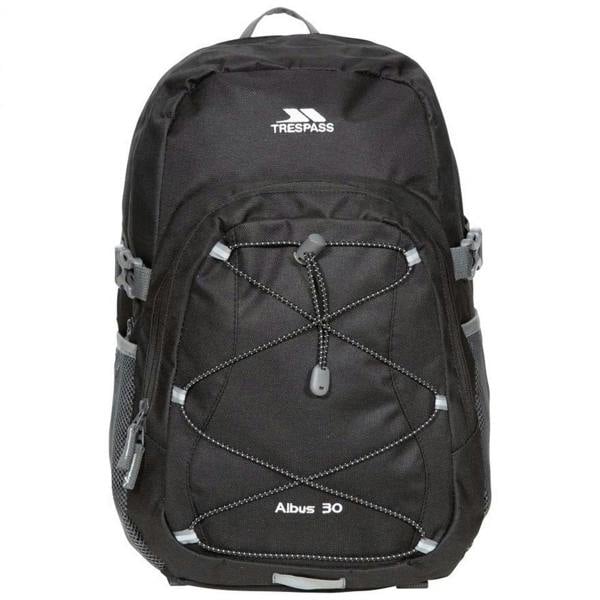 Trespass Albus 30 Litre Casual Rucksack/Backpack - Black - 
