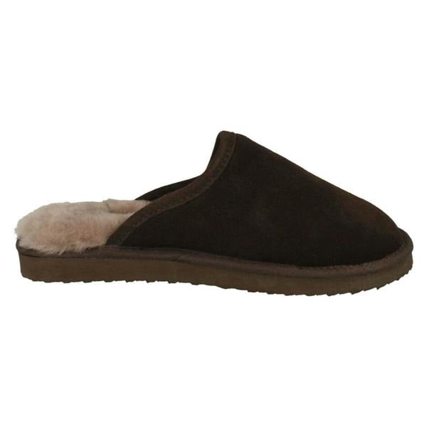 Padders Mens Padders Genuine Lined Sheepskin Mule Slippers Nevis