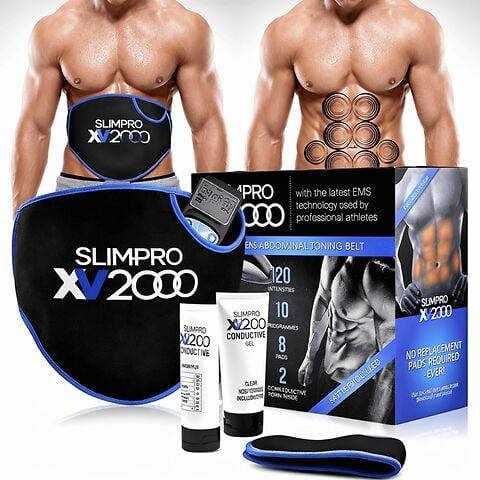 Homefront XV2000 Ab Toning Belt Abs Stimulator, Abdominal Obliques Slender Stomach Belly Muscle Trainer
