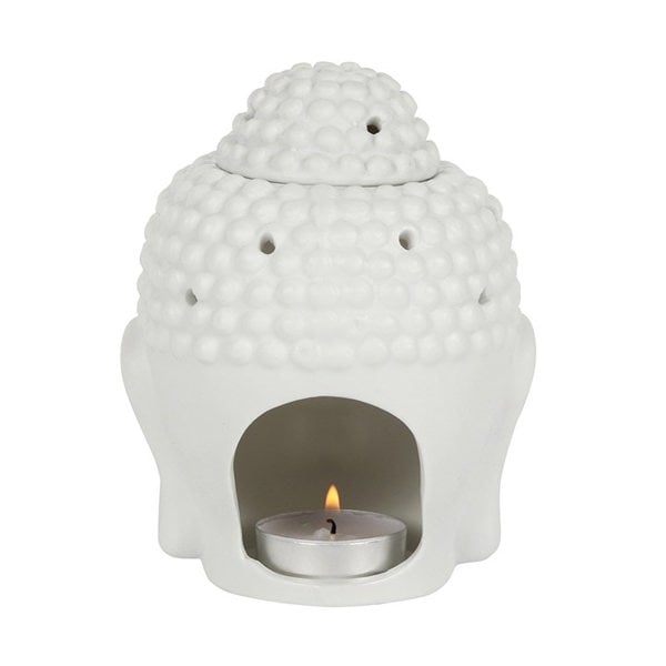 Serano White Buddha Head Oil Burner