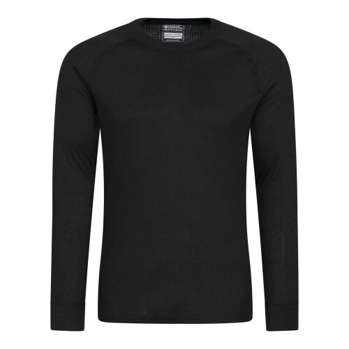 Mountain Warehouse Mens Talus Base Layer Top (Pack of 2) - Black - XL - Black - 100% Polyester