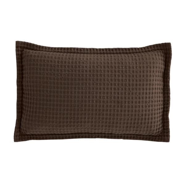 Pineapple Elephant Jaipur Chunky Waffle Cotton Cushion Chocolate