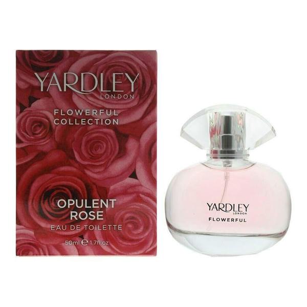 Yardley Flowerful Collection Opulent Rose 50ml Eau De Toilette EDT Spray For Her