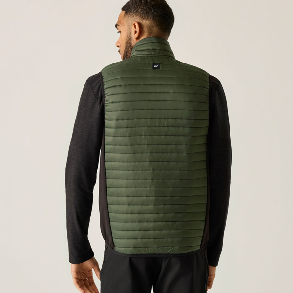 Regatta Mens Andreson Hybrid Padded Jacket - Dark Khaki/Black