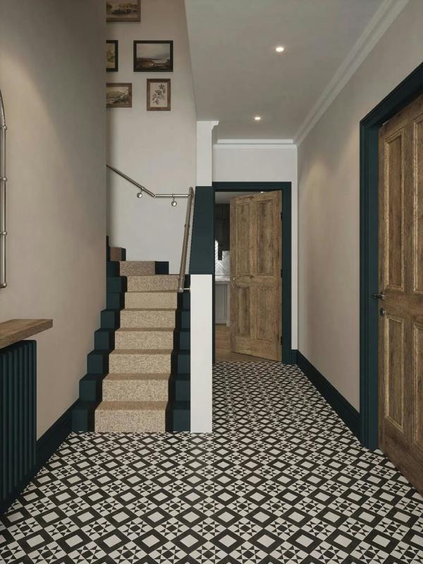 Single Winder Handrail - Brushed Silver