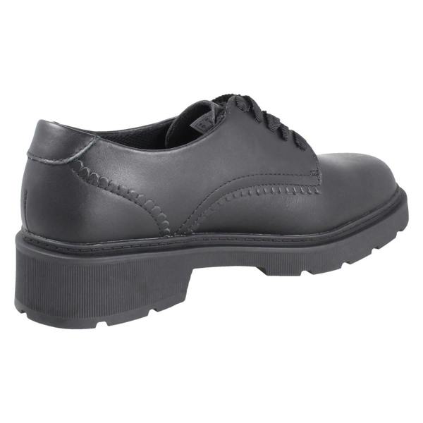Clarks Girls Clarks Scalloped Edge Chunky Sole School Shoes Eris Pure