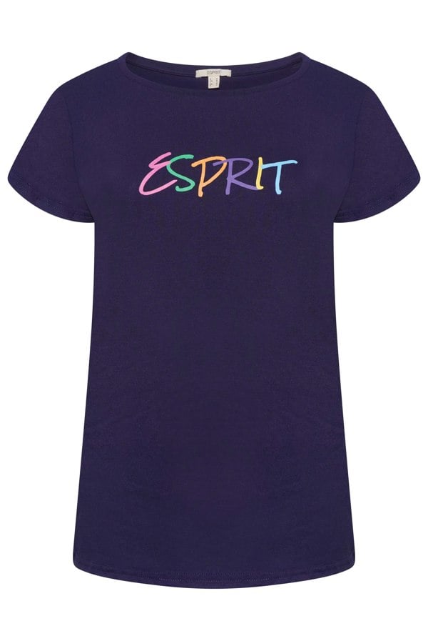 Esprit Ladies T-Shirt Pattern 2 Navy