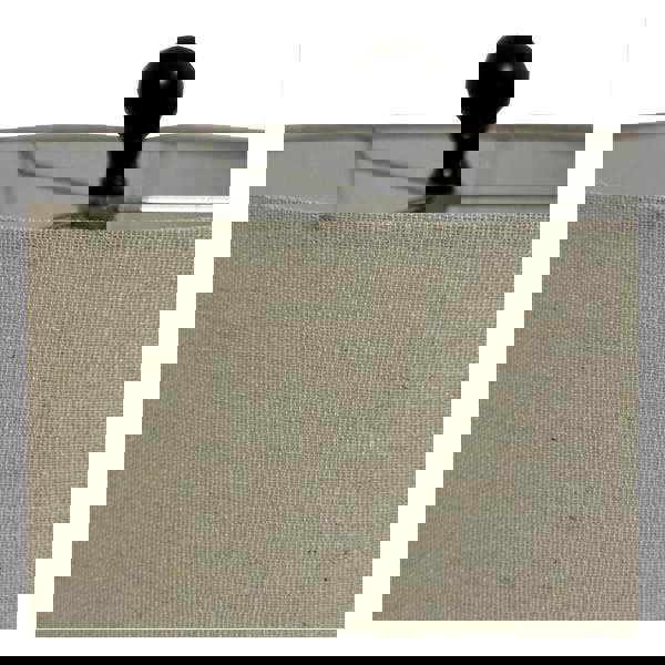 Hill Interiors Sepia Shadows Squat Linen Table Lamp - Brown - 